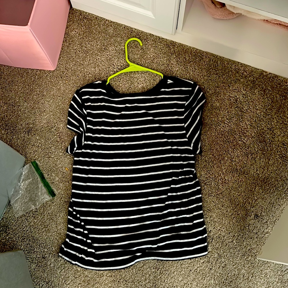 Black and white striped shirt!